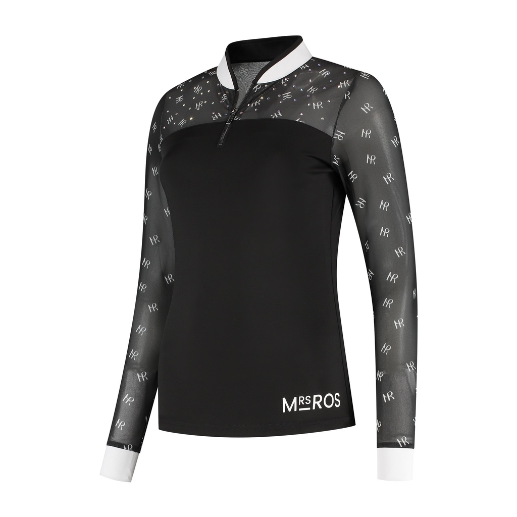 Mrs. Ros Urban Chic Top Mesh Black