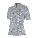 Mrs. Ros Blush Noir Multilogo Short Sleeve Training Top