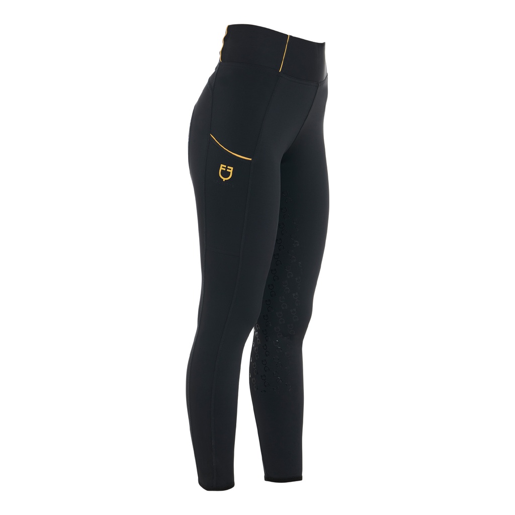 Equestro Dames Rijlegging Full Grip Zwart