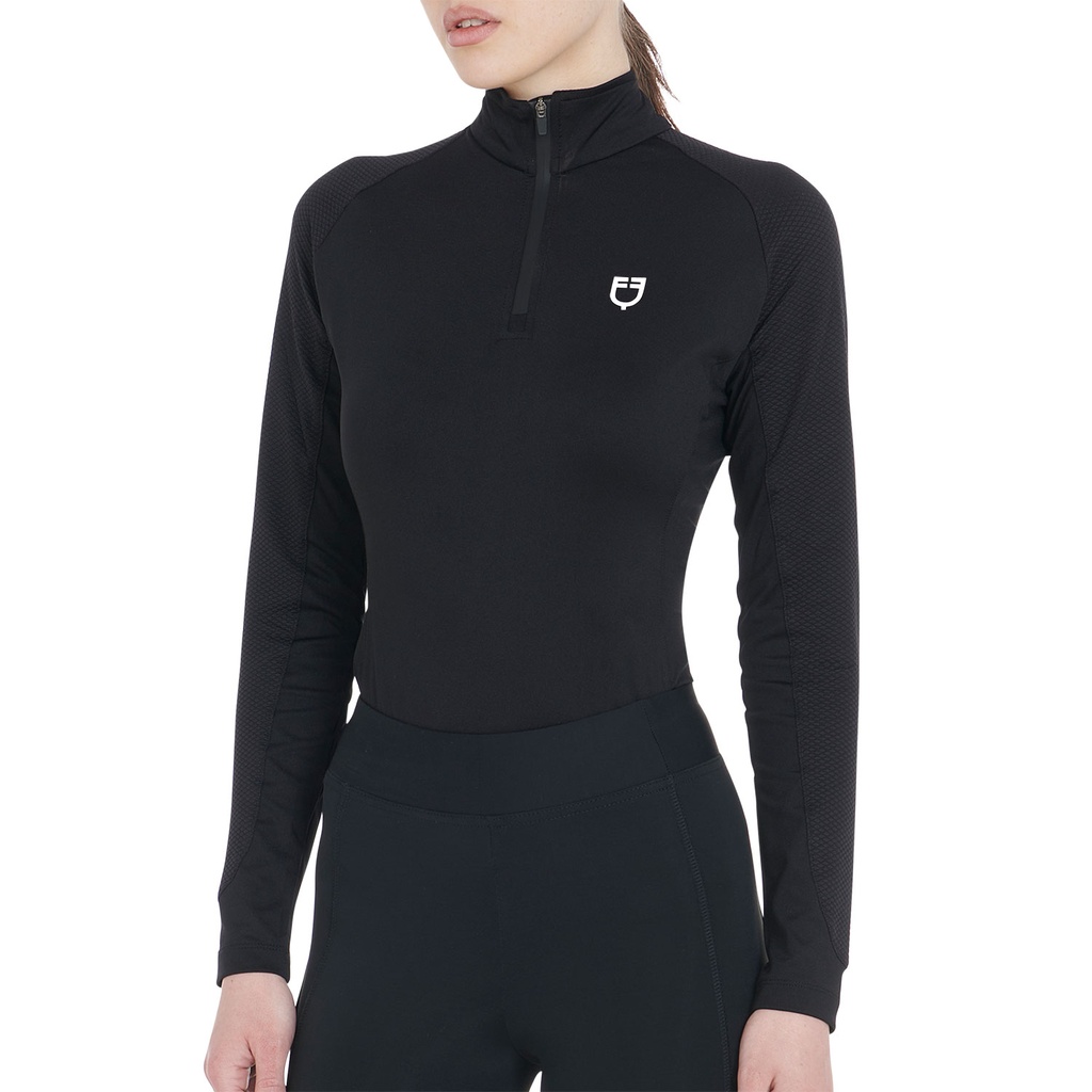 Equestro Base Layer Lange Mouw Zwart