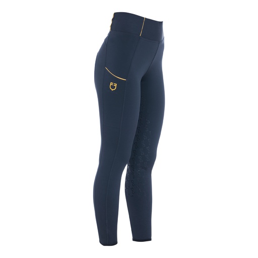 Equestro Dames Rijlegging Full Grip Blauw