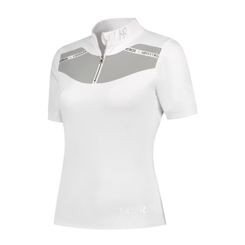 Mrs. Ros Showshirt Jacquard Korte Mou